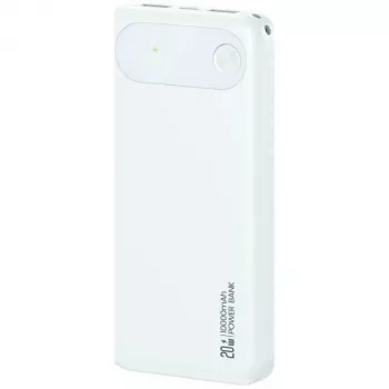 Powerbank portátil usams PB80 10000mAh 20W PD branco