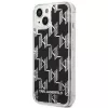 Karl Lagerfeld KLHCP14MLMNMK iPhone 14 Plus 6.7 capa rígida preto / preto Liquid Glitter Monogram