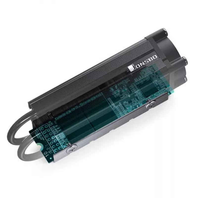 Dissipador para SSD M.2 Jonsbo M.2-7 preto — dissipador passivo para unidades M.2, design plano em alumínio