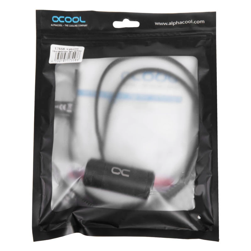 Indicador de caudal Alphacool 17558 Acetal preto 58 mm