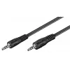 Cabo de ligação jack 3,5 mm Goobay Wentronic, preto, 2,5 m – ficha jack 3,5 mm (3 polos, estéreo) > ficha jack 3,5 mm (3 polos, estéreo) (50449)