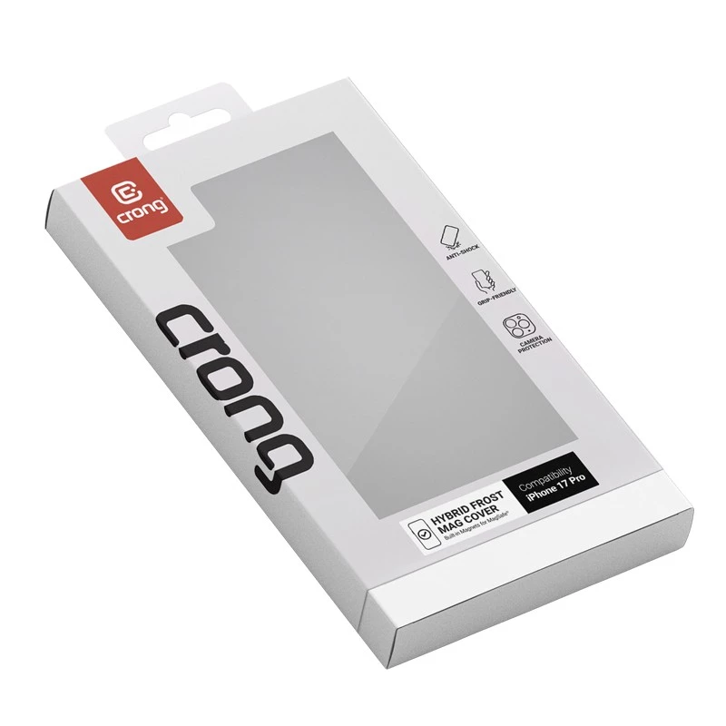 Capa para telemóvel Crong MagSafe para iPhone 17 Pro — Hybrid preto
