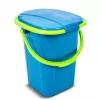 GreenBlue GB320BL sanita portátil de viagem balde assento campismo festival com pega tampa robusto estável 19L