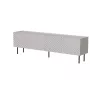 Móvel de TV Cama LUCCA 4D 200x40x59 cm, acabamento cashmere, tampo em aglomerado cinzento