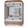 Caixa Thermaltake The Tower 600 CA-1Z1-00MUWN-00 Midi Tower ATX, vidro temperado, 2 ventoinhas de 140 mm, suporte para unidades de 3,5/2,5 polegadas, Mocha Mousse