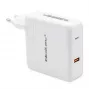 Carregador GaN Qoltec FAST 108W | 5-20V | 3-4.7A | USB C | branco