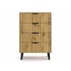 Cómoda estreita SCANDI 4S carvalho ARTISAN