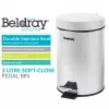 Balde de pedal Beldray LA038098SSAFEU7 3 litros fecho suave aço inoxidável