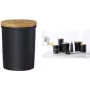 Recipiente de armazenamento ritzenhoff & breker Jasper preto 1800 ml grés com tampa de bambu