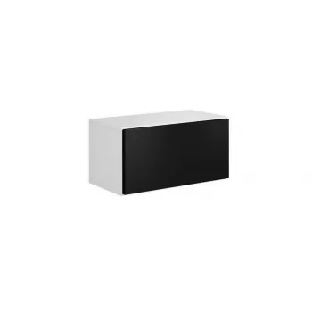 Armário de arrumação fechado Cama ROCO RO3 75/37/39 branco/branco/preto