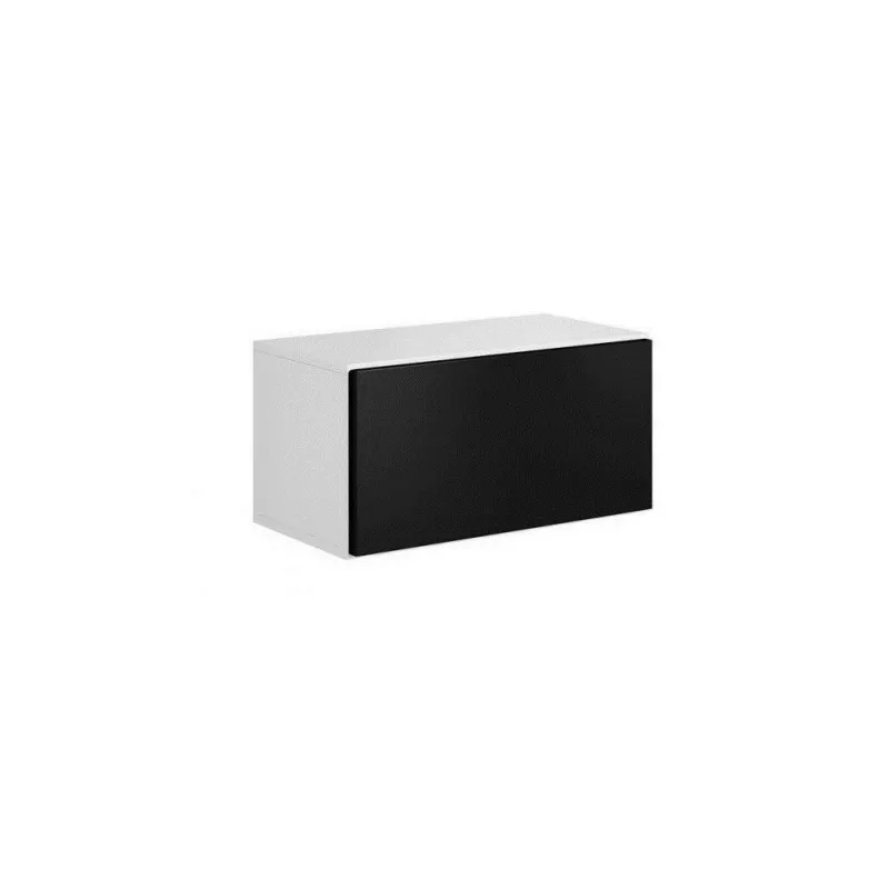 Armário de arrumação fechado Cama ROCO RO3 75/37/39 branco/branco/preto