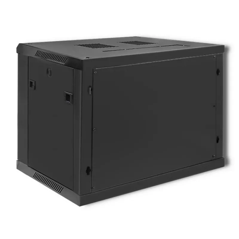 Armário rack 19 polegadas QOLTEC 54463 9U 600x500x450 mm caixa em metal para equipamento de rede
