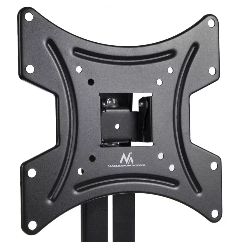 Suporte de parede para TV MACLEAN MC-451 com prateleira e inclinação ajustável, VESA 75x75–200x200 mm, até 20 kg, para ecrãs de 15