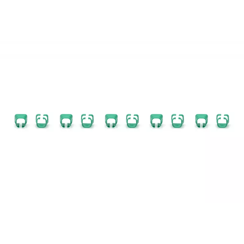 DIGITUS - Clipes de cabo com codificação de cores - para cabo de patch - verde (embalagem de 100) (A-CC-G)