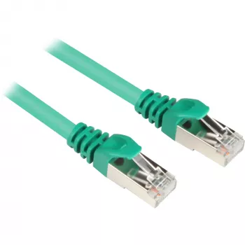 Cabo de rede RJ45 ficha > ficha CAT.6 S/FTP (verde, 1,5 metros)