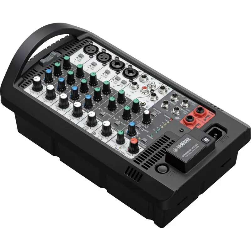Yamaha STAGEPAS 400BT sistema PA portátil, mesa de mistura de 8 canais, amplificador de potência integrado