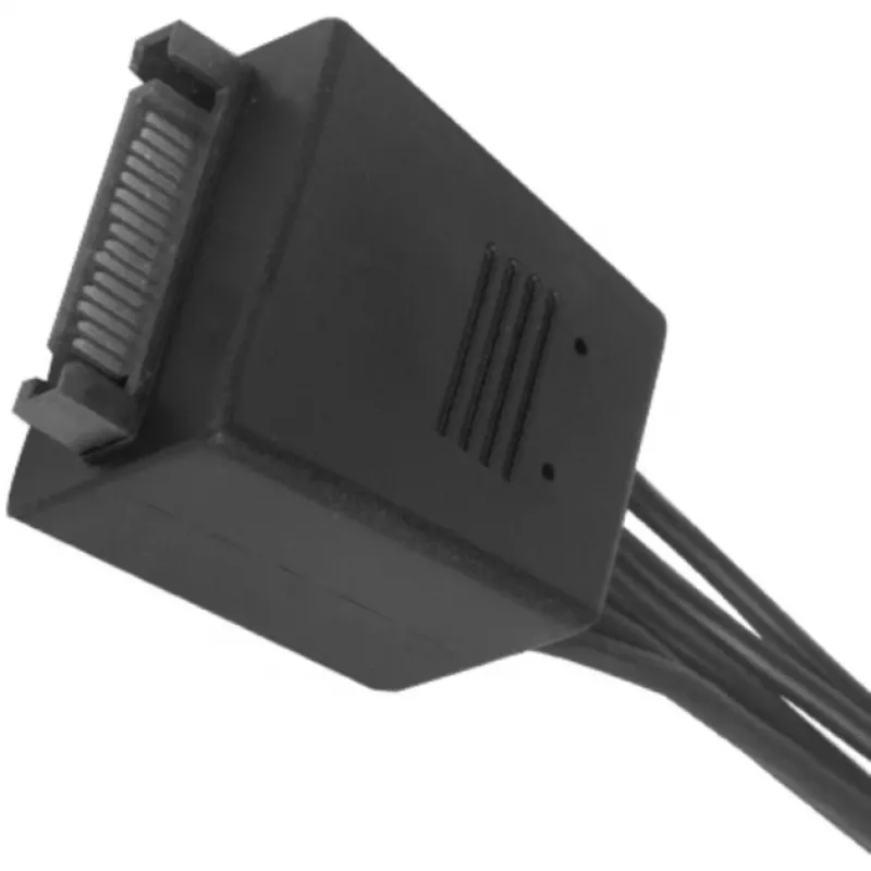 SilverStone SST-CP06-E4 cabo divisor de alimentação SATA, 1x 15 pinos para 4x 15 pinos
