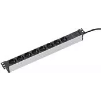 Extensão elétrica AS Schwabe 18193 — 48,30 cm, preto/prateado, modelo 18193