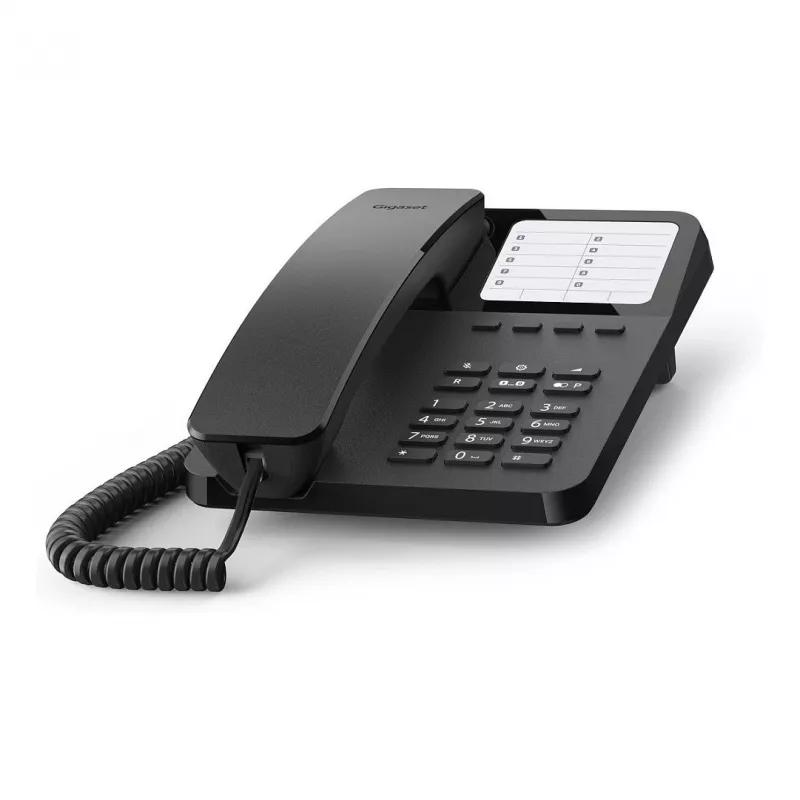 Gigaset DESK 400, Telefone analógico, Auscultador com fio, 10 entradas, Preto - Gigaset DESK 400. Tipo: Telefone analógico