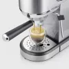 Máquina de café expresso SEVERIN Newspresa KA 5997 — semiautomática, depósito de água de 1 l, 1350 W, café moído, preto/aço inoxidável escovado/cromado