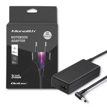 Fonte de alimentação Qoltec para portátil ASUS 65W 3,42A 19V 5,5x2,5 50018.65W