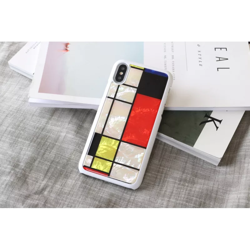 iKins Mondrian capa para iPhone XS/X, branca, K1624H