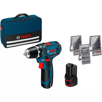 Bosch GSR 12V-15 Professional 1300 RPM 600 g preto, azul