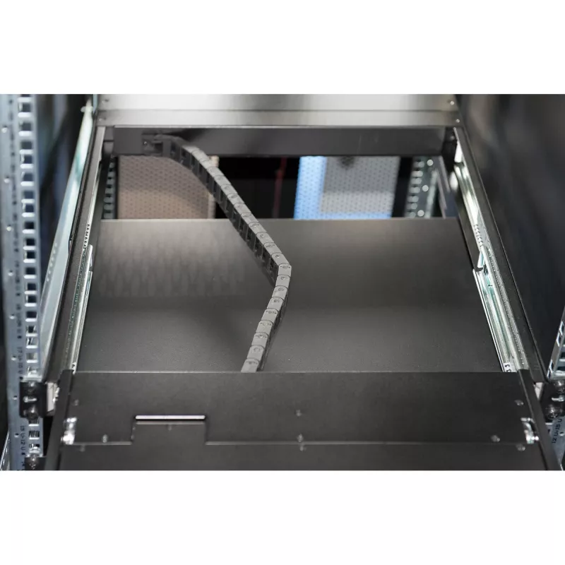 Consola KVM LCD 19 polegadas DIGITUS DS-72211-5US, 16 portas Cat 5, 1366x768, teclado US International