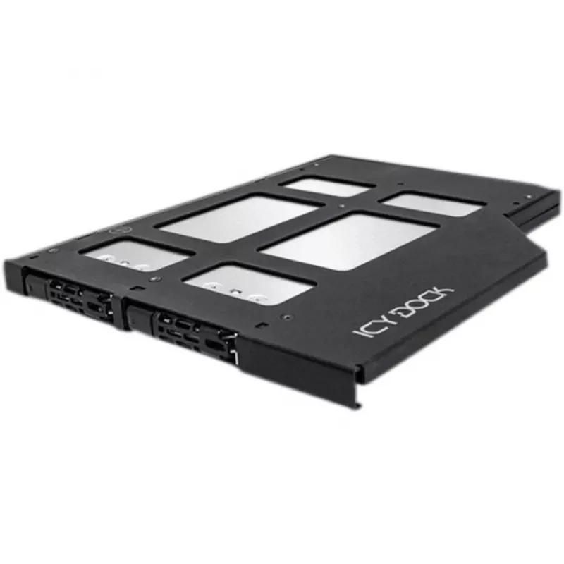 ICY DOCK - ToughArmor MB852M2PO-B - 2x SSD M.2 NVMe PCIe 4.0 para 2x OCuLink Ultra Slim - Baía removível