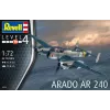 Maquete em plástico REVELL Arado AR-240 escala 1:72 — modelo de avião para montagem