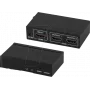 Comutador HDMI ShiverPeaks 2 x HDMI 1.4 3840 x 2160 preto metal