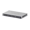 Switch Ethernet Gigabit gerido Netgear GS752TX, 48x RJ-45 10/100/1000, suporte 10G, rack 1U, cinzento