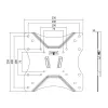 Suporte de parede para TV LogiLink BP0004 106,7 cm (42 polegadas) preto