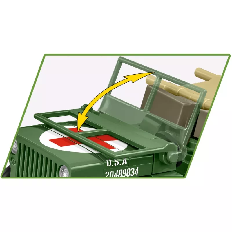 Blocos COBI Medical Willys MB 130 peças 6 anos
