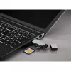Hama 123900 leitor de cartões USB 3.0 SD/microSD, alumínio, preto/prateado