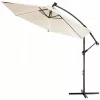 Guarda-sol Extralink L-0713 3 m de diâmetro, toldo bege, Modelo BLACK FOREST