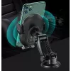 Suporte de carro indutivo para smartphones usams US-CD131 15W automático para para-brisas e painel de bordo
