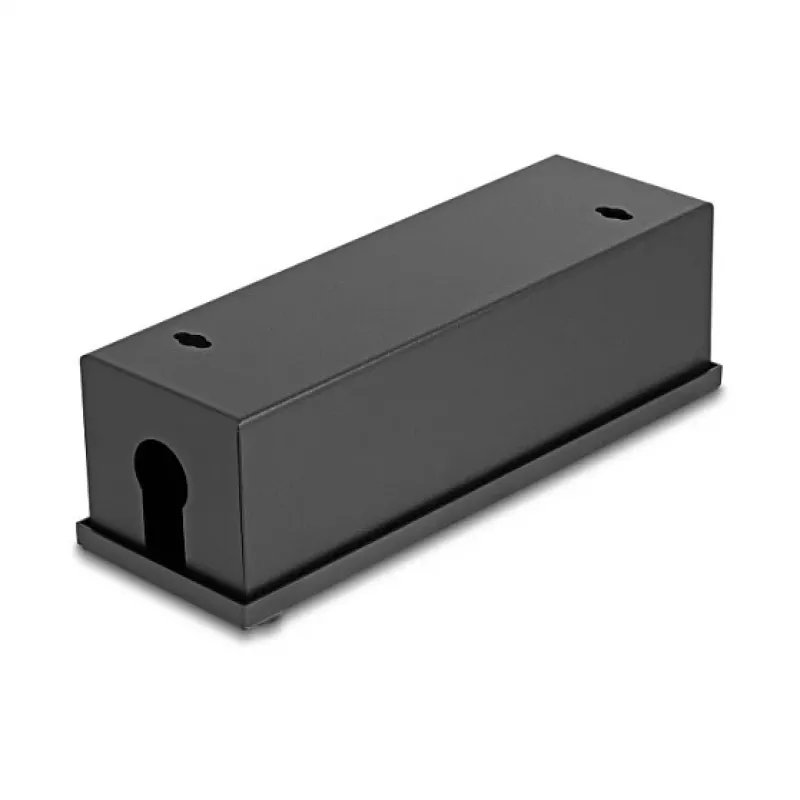 Caixa de distribuição DeLOCK Easy 45 suporte de módulo para montagem em mesa ou parede, metal, preto — 4×22,5×45 mm ou 2×45×45 mm