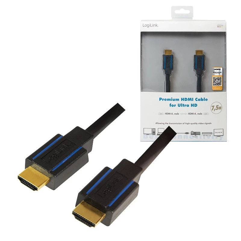 Cabo HDMI LogiLink CHB007 7,5 m