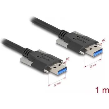 Cabo USB DeLOCK 80998 USB 3.2 Gen 1 1 m USB A preto