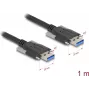 Cabo USB DeLOCK 80998 USB 3.2 Gen 1 1 m USB A preto