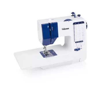 Máquina de costura Tristar SM-6005 — de mesa portátil, 38 padrões de pontos, 1 casa de botão