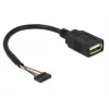 Cabo USB DeLOCK 84831 USB 2.0 0,15 m preto