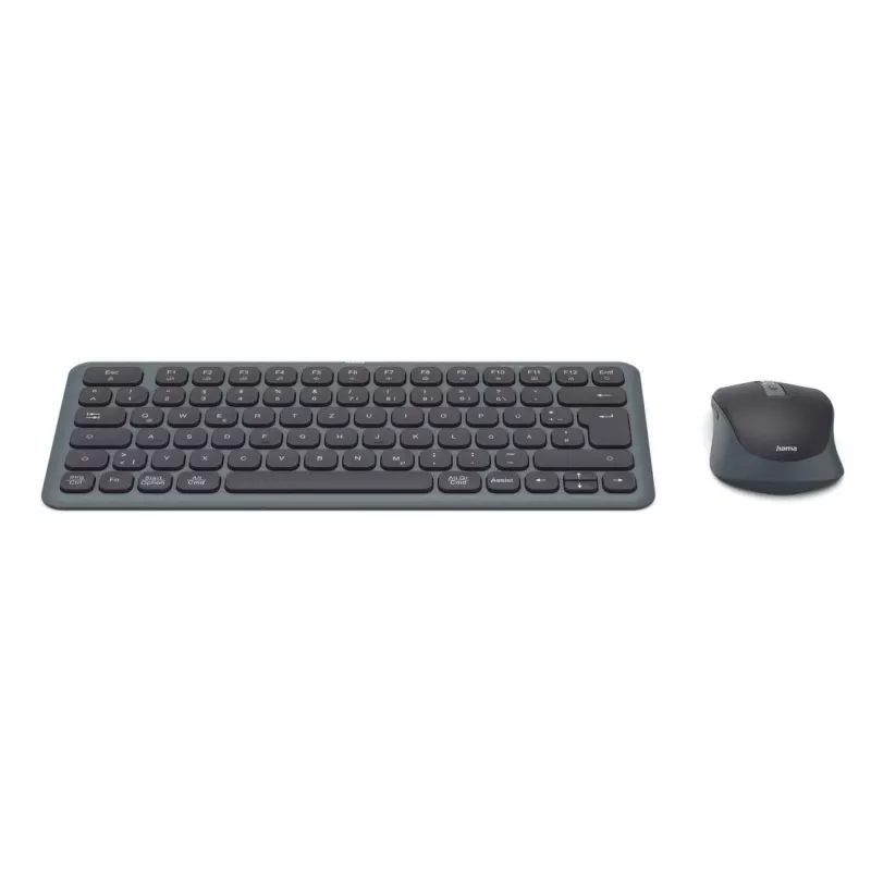 Conjunto de teclado e rato multi-dispositivo preto cinzento