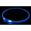 Coleira LED KABB azul para cães e gatos – recarregável, coleira de segurança ajustável com iluminação