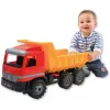 Camião basculante de brinquedo Lena Actros 62 cm carrinho castanho individual