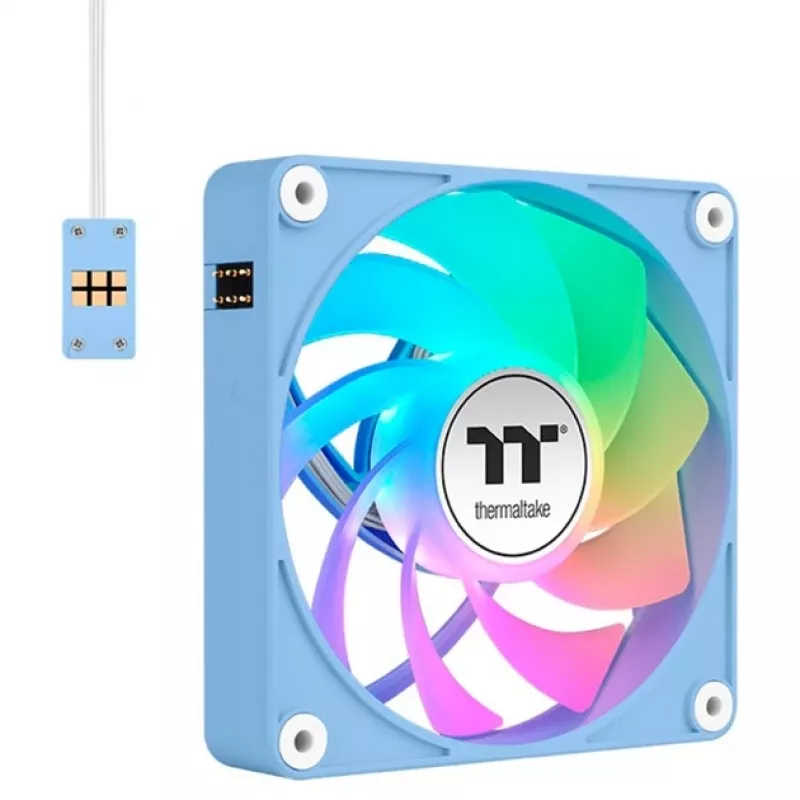 Ventoinha para caixa Thermaltake CT140 EX Reverse ARGB 140mm pack de 3 azul-hortênsia