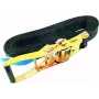 OMNITRONIC cinta de amarração S800 com roquete, 8 m / 50 mm, preta