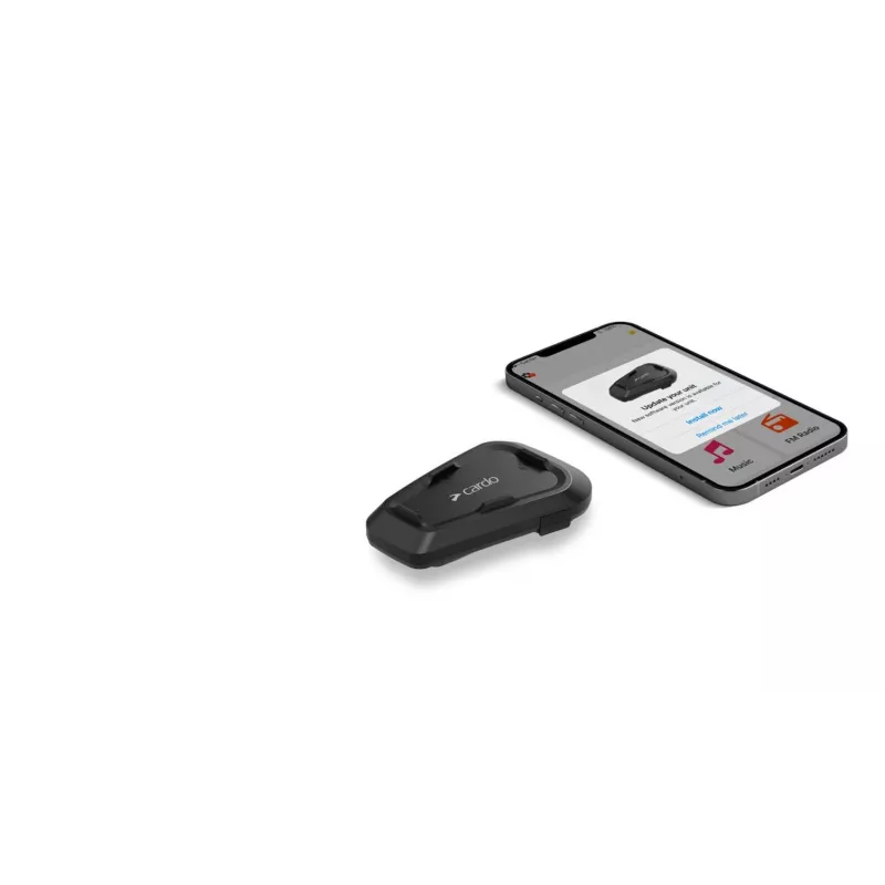 Cardo Spirit HD intercomunicador para mota 2 canais 600 m preto