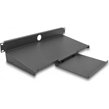 Gaveta para teclado DeLOCK 66749 aço cinzento 19 polegadas 483 mm profundidade 221 mm largura